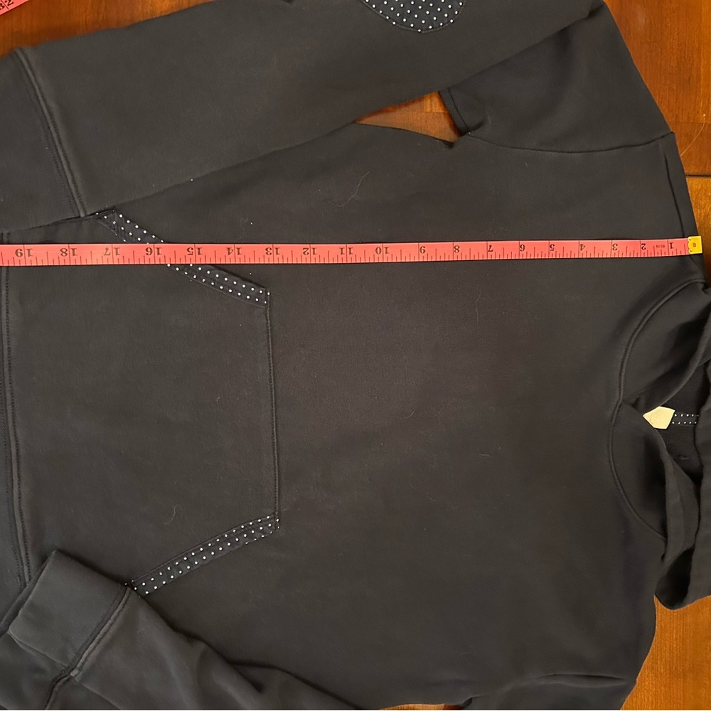 Crew cuts Navy Blue Hoodie with patch sleeves - Picture 4 of 8
